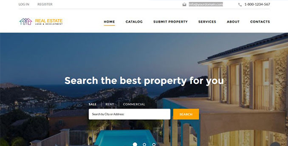 Free Real Estate Website Template