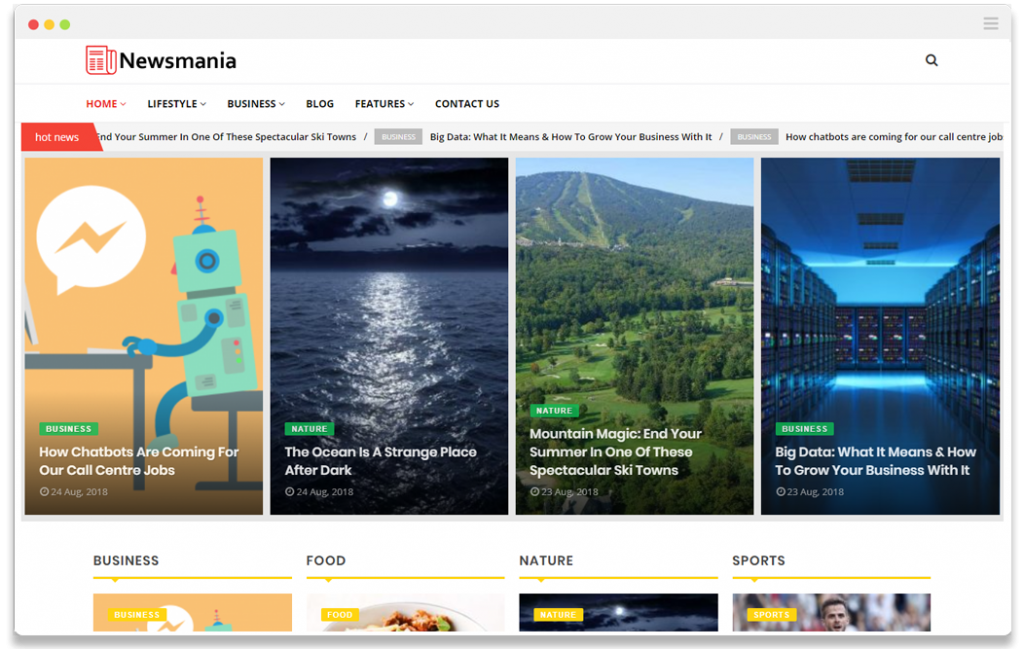 WordPress News Theme