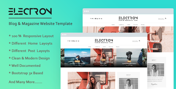 Electron - Creative & Modern Blog HTML Template